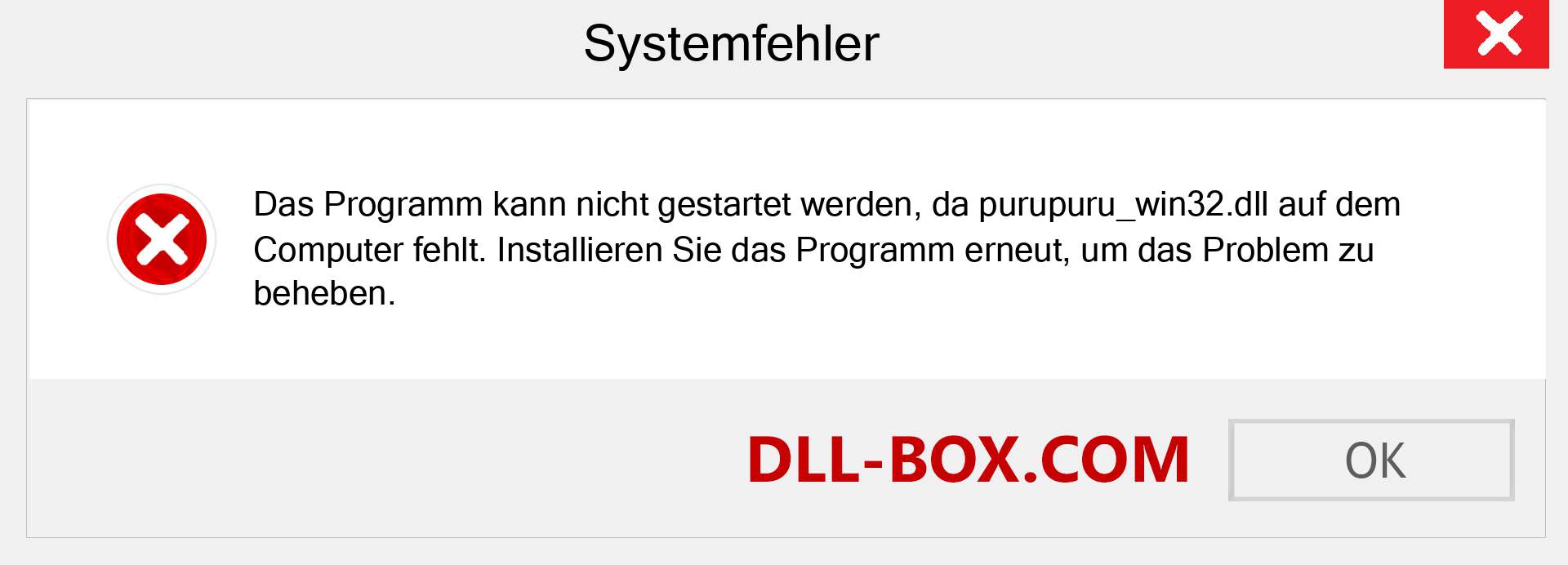 purupuru_win32.dll-Datei fehlt?. Download für Windows 7, 8, 10 - Fix purupuru_win32 dll Missing Error unter Windows, Fotos, Bildern