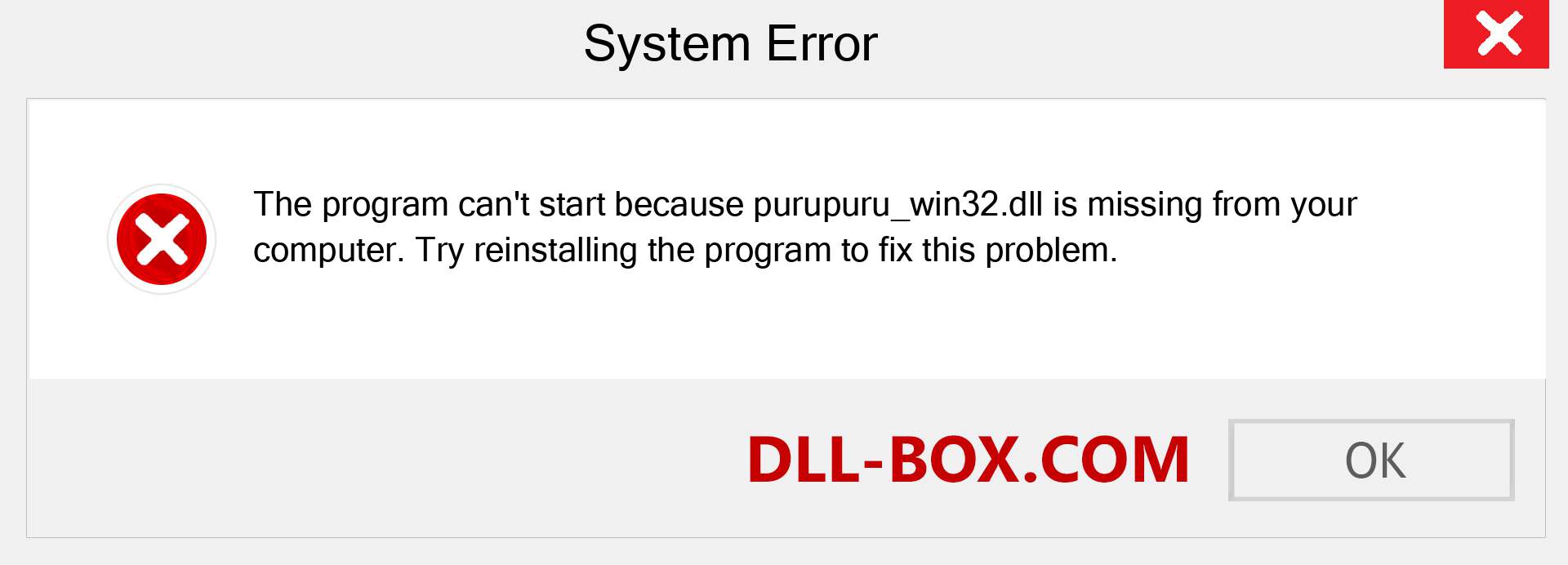  purupuru_win32.dll file is missing?. Download for Windows 7, 8, 10 - Fix  purupuru_win32 dll Missing Error on Windows, photos, images